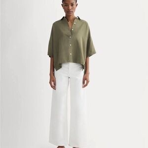 Everlane Boxy Short Sleeve Button Down